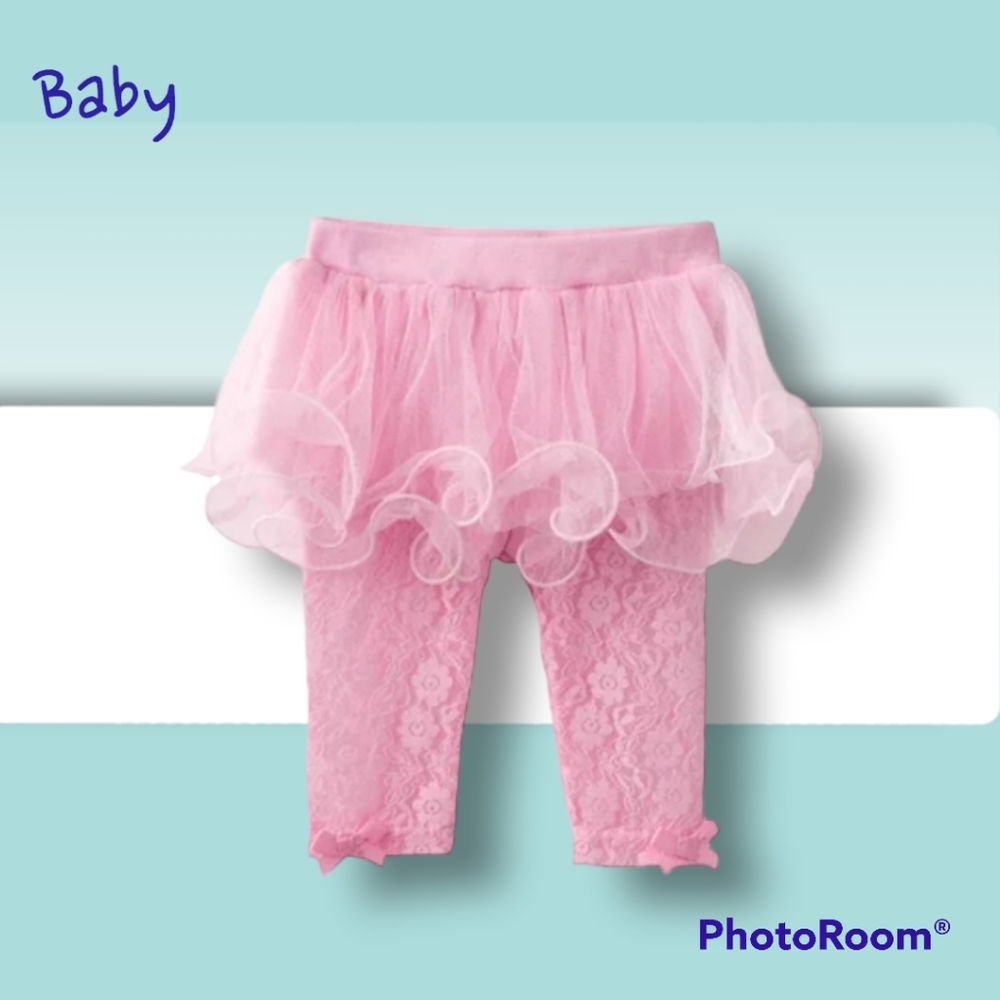 Baby Starters Tulle Lace Skirted Leggings Size 3 months